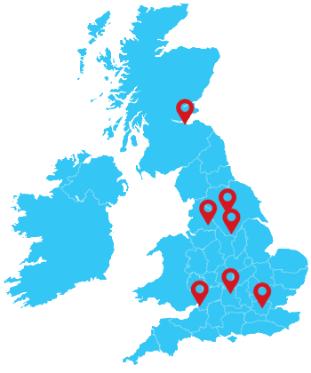 TrainX UK Locations