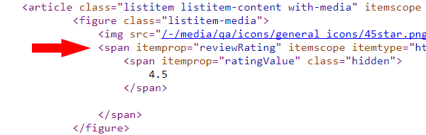 QA Google Ratings Example